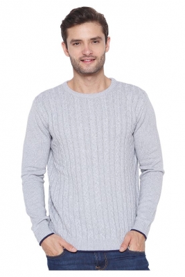 Cotton R/N Cable Pullover