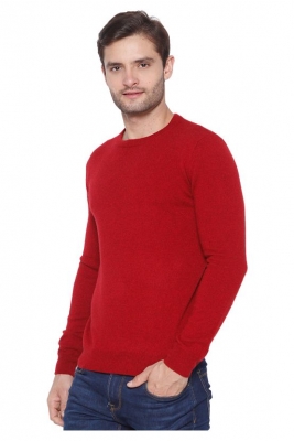 Men's Round Neck Cashmere Pullover