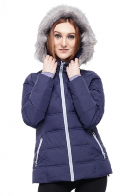Adult A-line Down Jacket with fleece lining