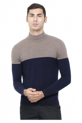 Men's Mock Neck Cashmere Pullover