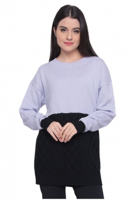 Round Neck Colour Block Sweater