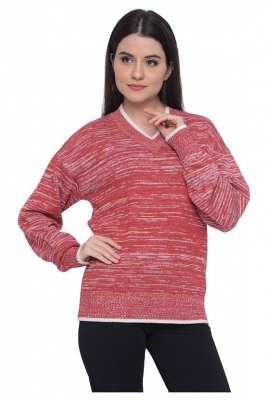 V-Neck Colour Tipping Sweater