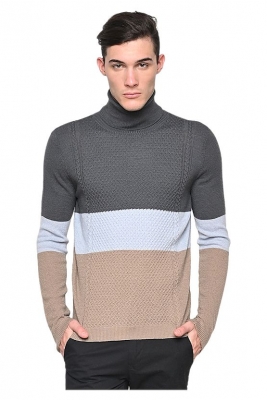 Turtle Neck fancy cable sweater