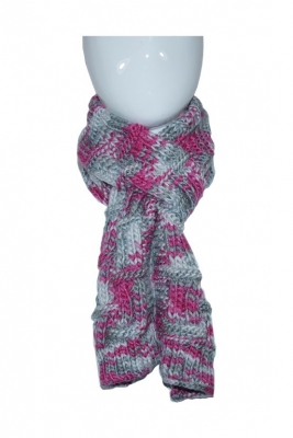 Heather Scarf with Cable