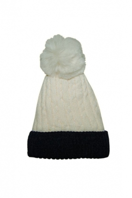 Ladies Chenille cable hat