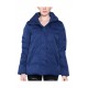 Ladies Down Jacket with Trench Coat Details