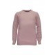 Kids Wool Round Neck Cable Pullover w Tipping